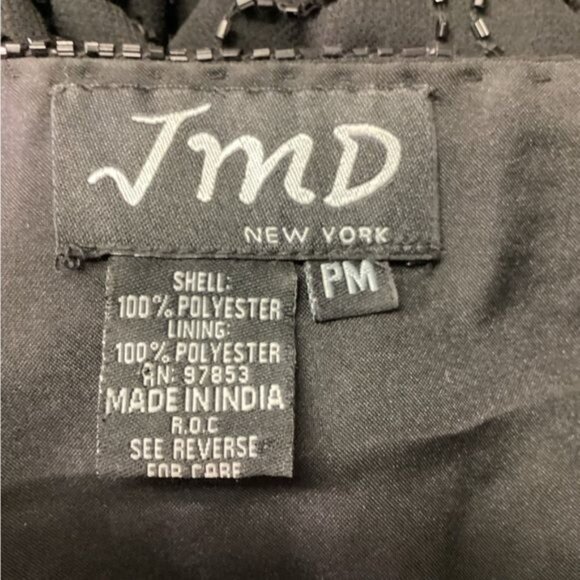 JMD New York VTG Women’s Neck Closure Open Front Sequin Formal Jacket, size PM - Picture 5 of 6